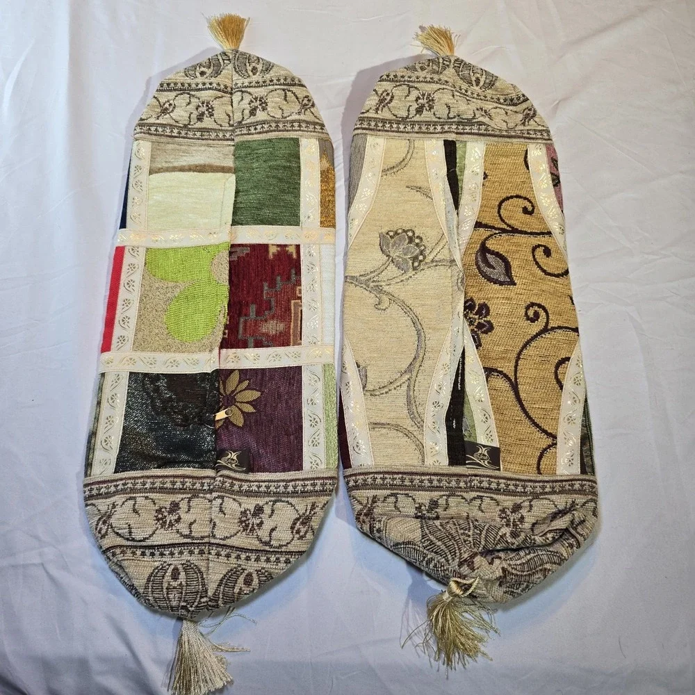 Turkish Tapestry Pillow Covers Efendi Patchwork‎ & Geometric Design Boho